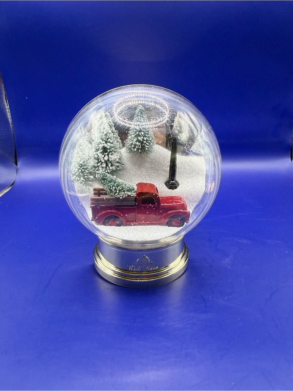White Barn Wallflowers Red Truck Christmas Tree Snow Globe Fragrance Plug In